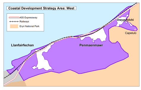 map showing west sub-area