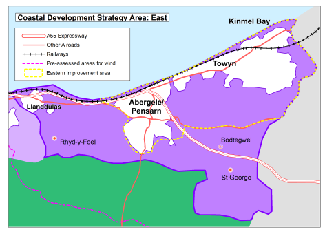 map showing East sub-area