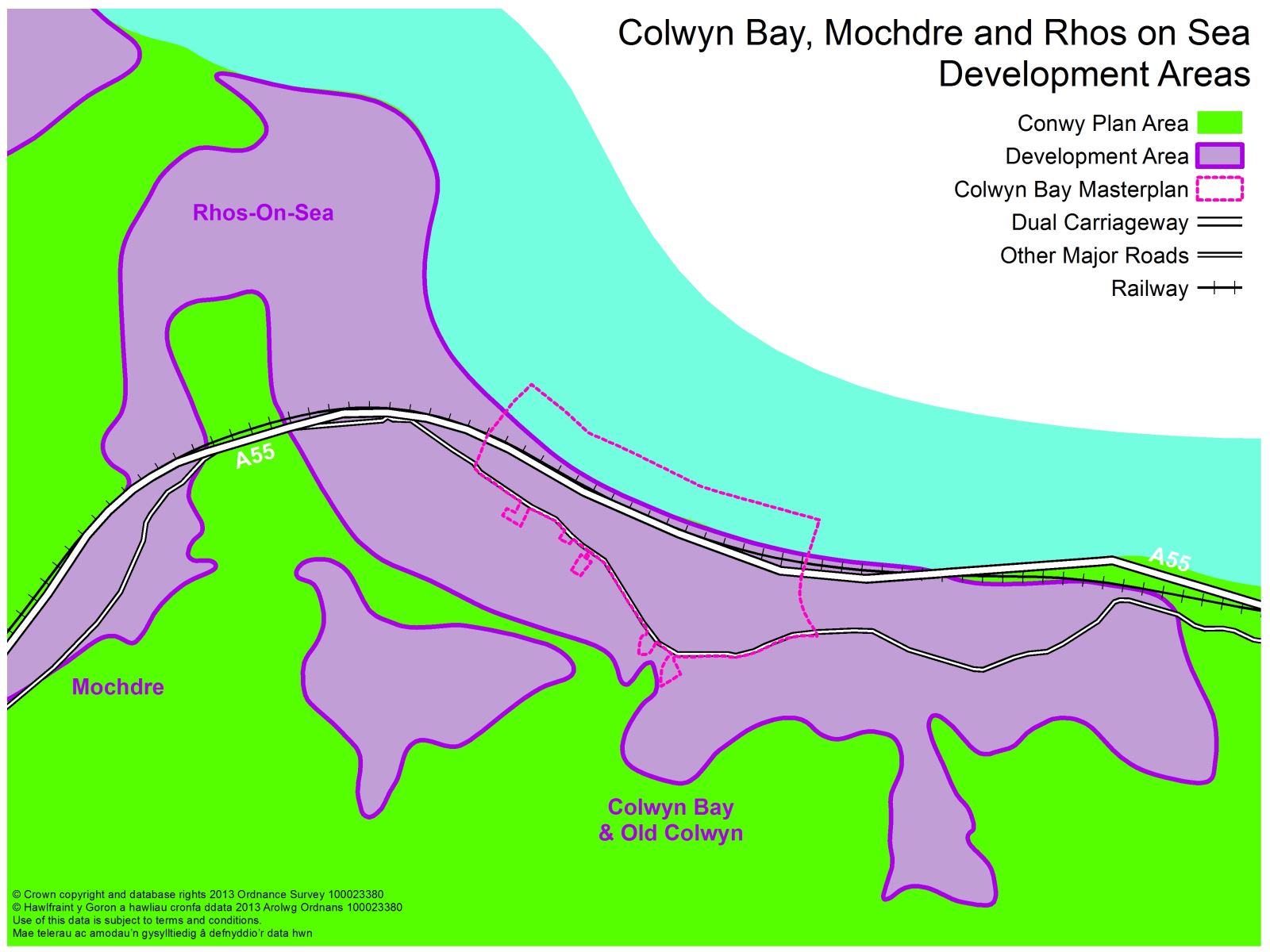 Colwyn Bay, Mochdre, Rhos-on-Sea and Old Colwyn Development Areas