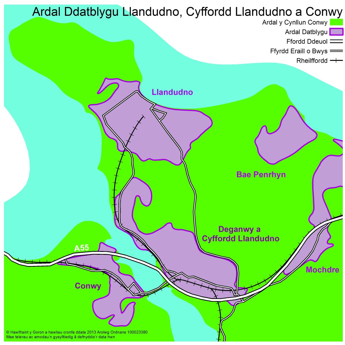 Ardal Ddatblygu Llandudno, Cyffordd Llandudno a Conwy